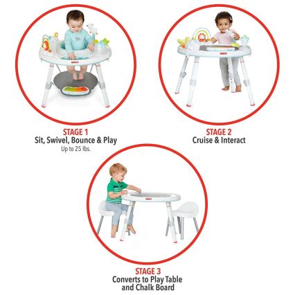 Skip Hop - Centro de juegos para niños 3en1 LINING CLOUD 3xAAA