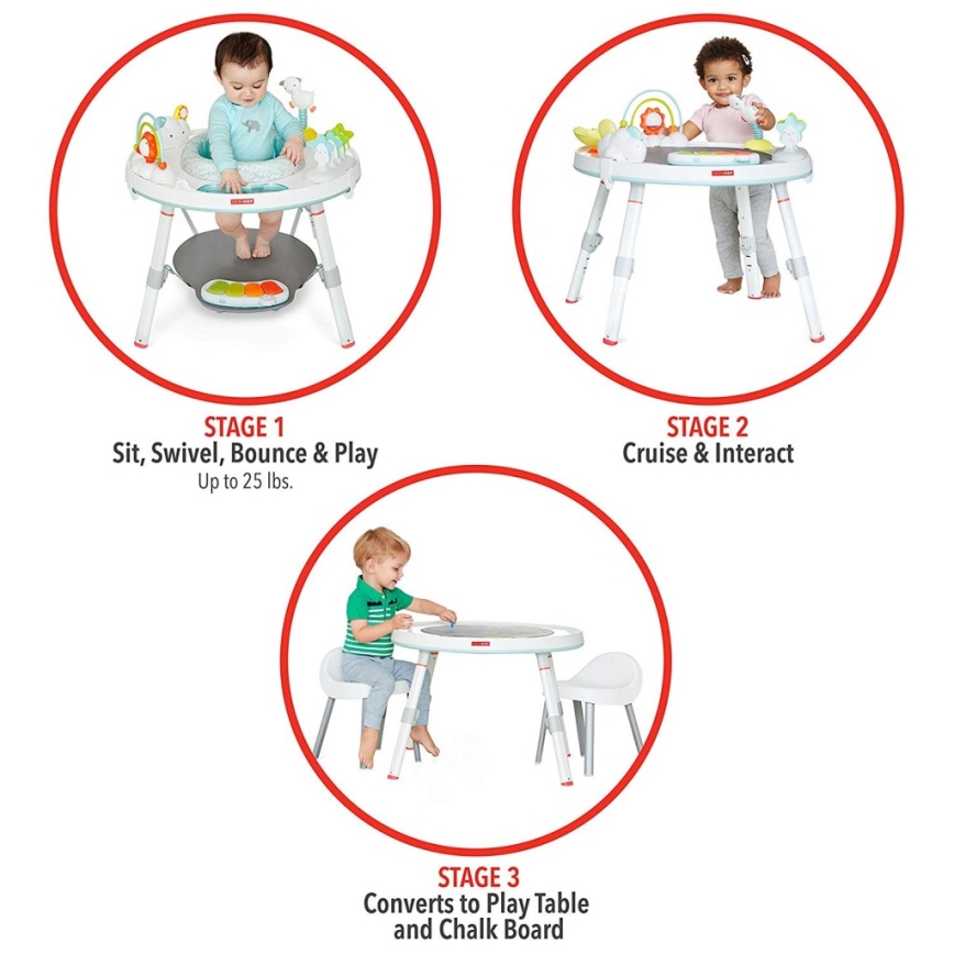 Skip Hop - Centro de juegos para niños 3en1 LINING CLOUD 3xAAA