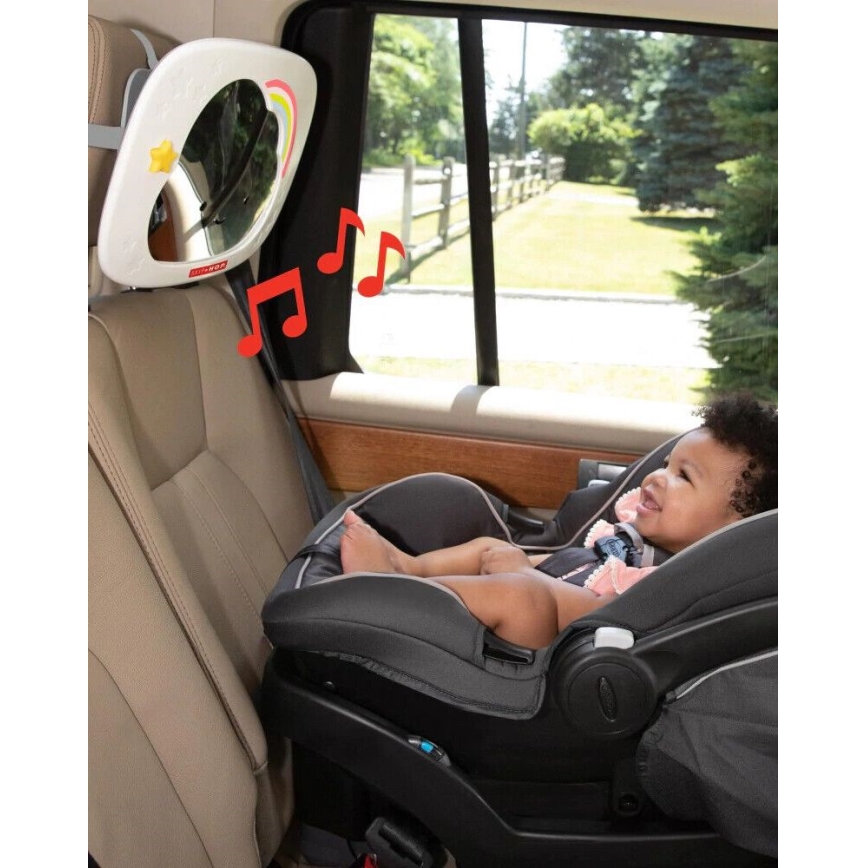 Skip Hop - Espejo retrovisor infantil para coche LINING CLOUD 3xAA