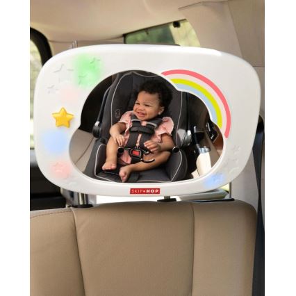 Skip Hop - Espejo retrovisor infantil para coche LINING CLOUD 3xAA