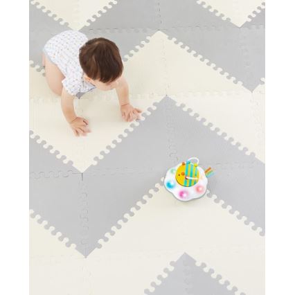 Skip Hop - Puzzle de espuma 72 piezas gris/beige