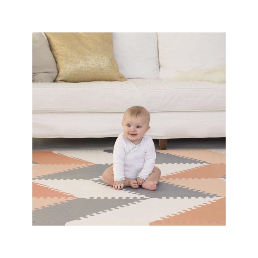Skip Hop - Puzzle de espuma 72 piezas gris/naranja