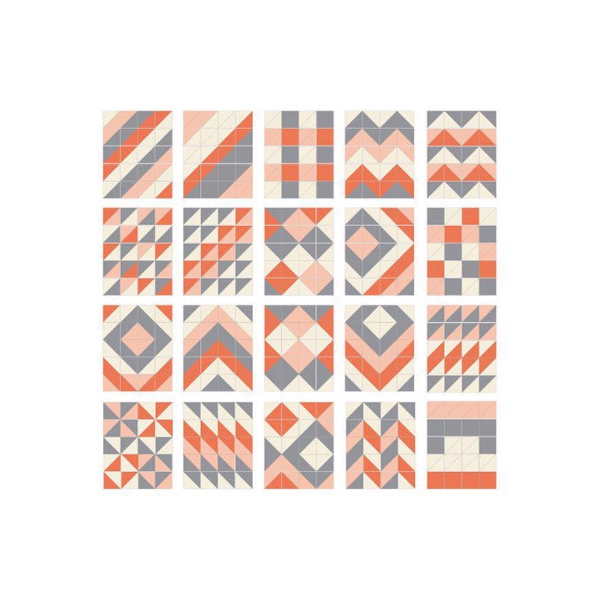 Skip Hop - Puzzle de espuma 72 piezas gris/naranja