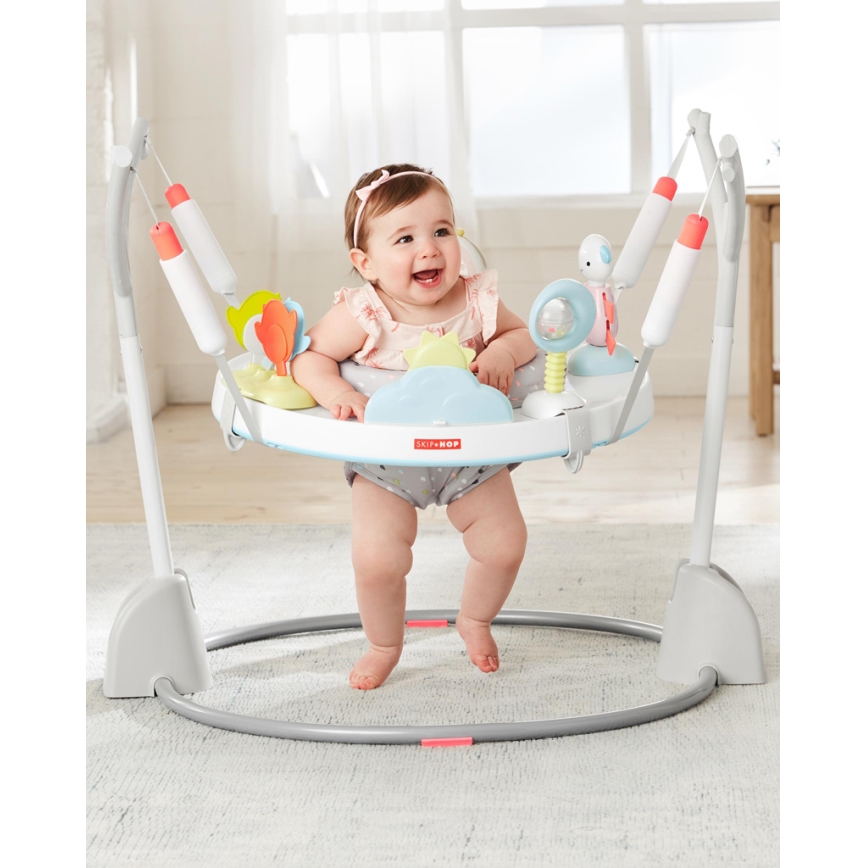 Skip Hop - Silla de balancín 2 en 1 SILVER LINING CLOUD