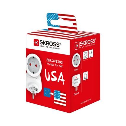 SKROSS - Adaptador de viaje USA 15A