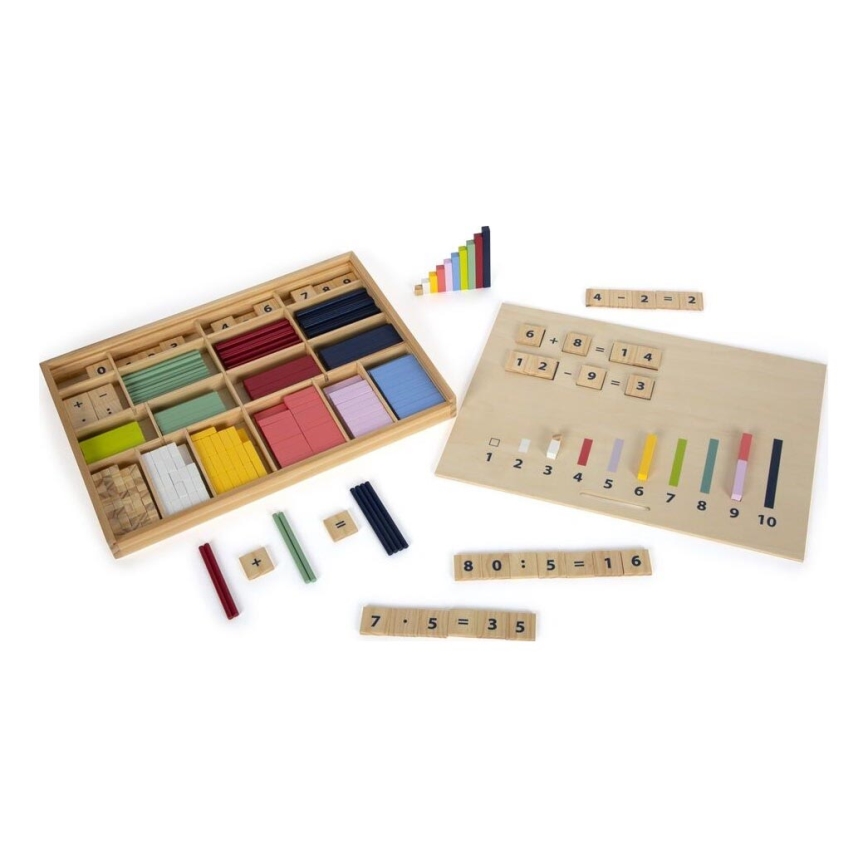 Small Foot - Contador en una caja de madera Educate