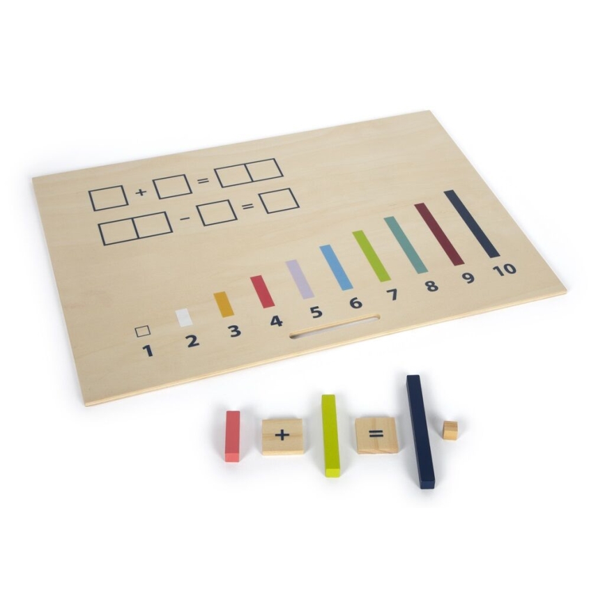 Small Foot - Contador en una caja de madera Educate