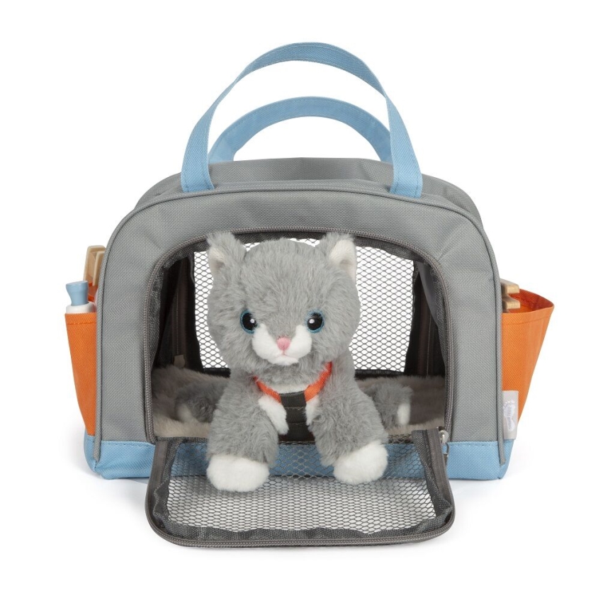 Small Foot - Gato de peluche con kit de cuidados