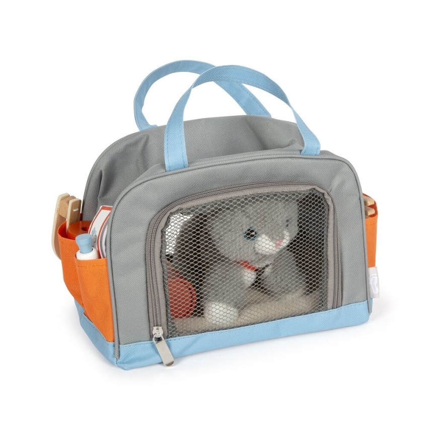 Small Foot - Gato de peluche con kit de cuidados