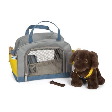 Small Foot - Perro de peluche con kit de cuidados