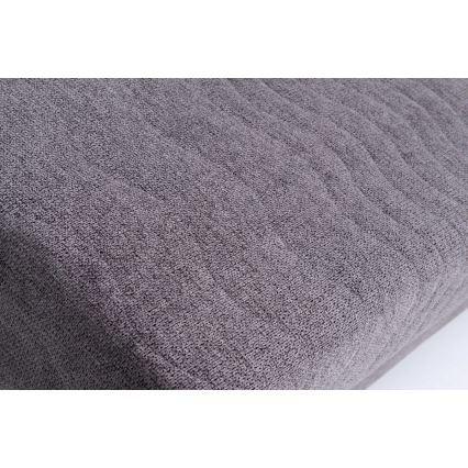 Sofá cama plegable tapizado sin reposabrazos PAUL gris
