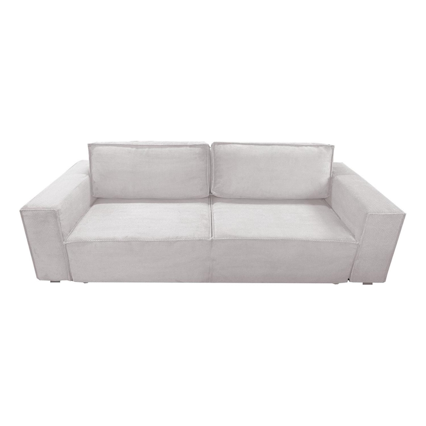 Sofá plegable con espacio de almacenamiento RONDA beige