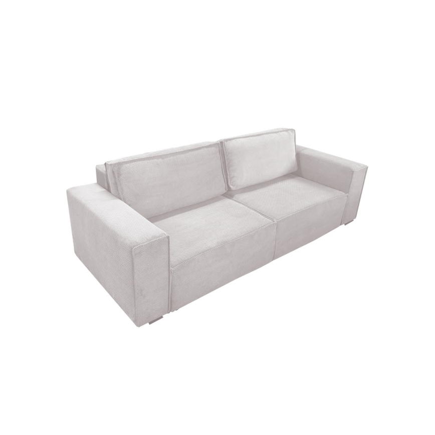 Sofá plegable con espacio de almacenamiento RONDA beige