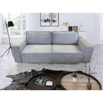 Sofá plegable con espacio de almacenamiento RONDA gris