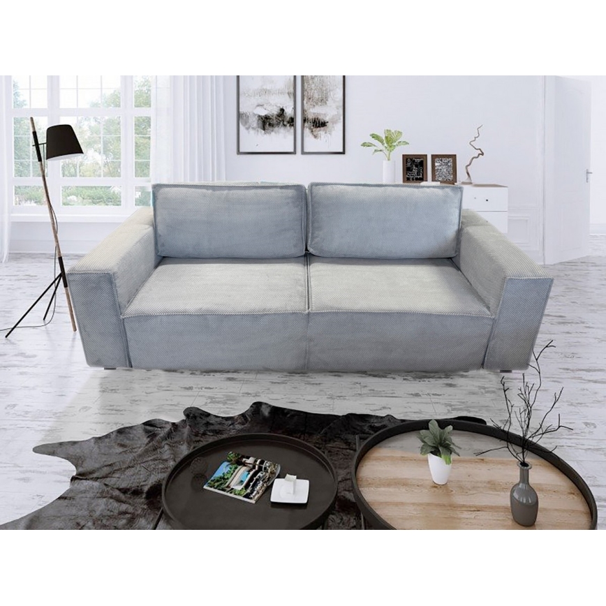 Sofá plegable con espacio de almacenamiento RONDA gris