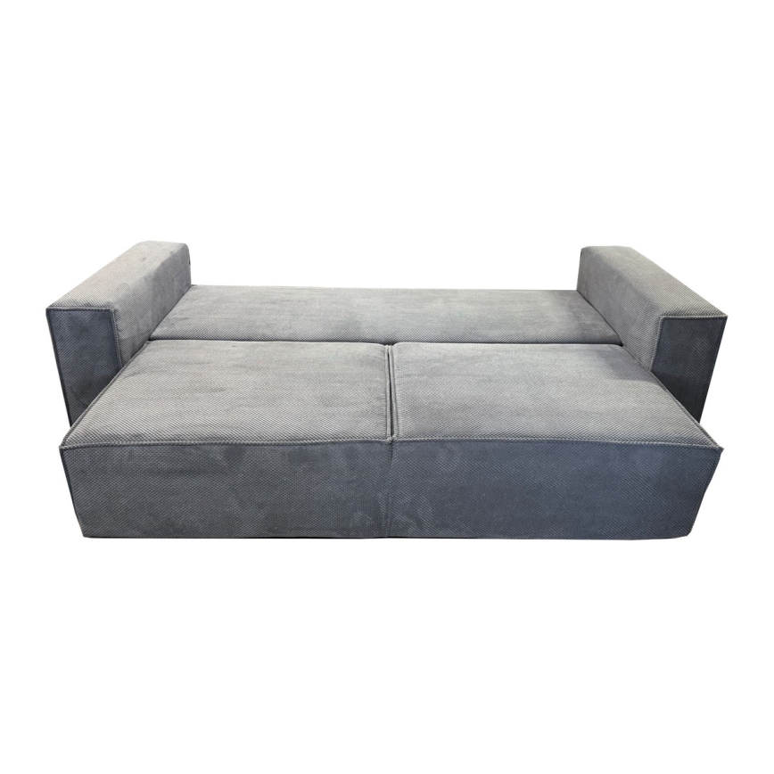 Sofá plegable con espacio de almacenamiento RONDA gris