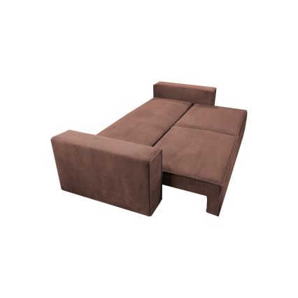Sofá plegable con espacio de almacenamiento RONDA rojo