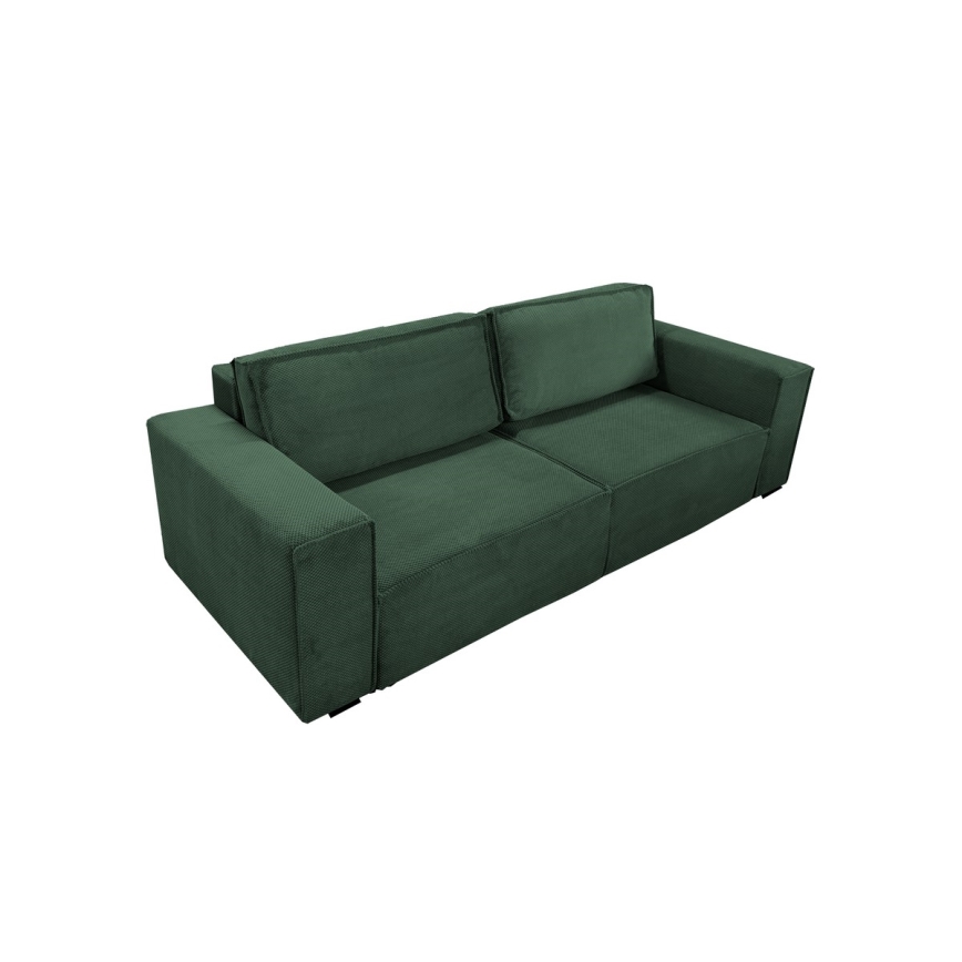 Sofá plegable con espacio de almacenamiento RONDA verde