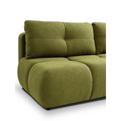 Sofá plegable de tres plazas con espacio de almacenamiento NUORO verde