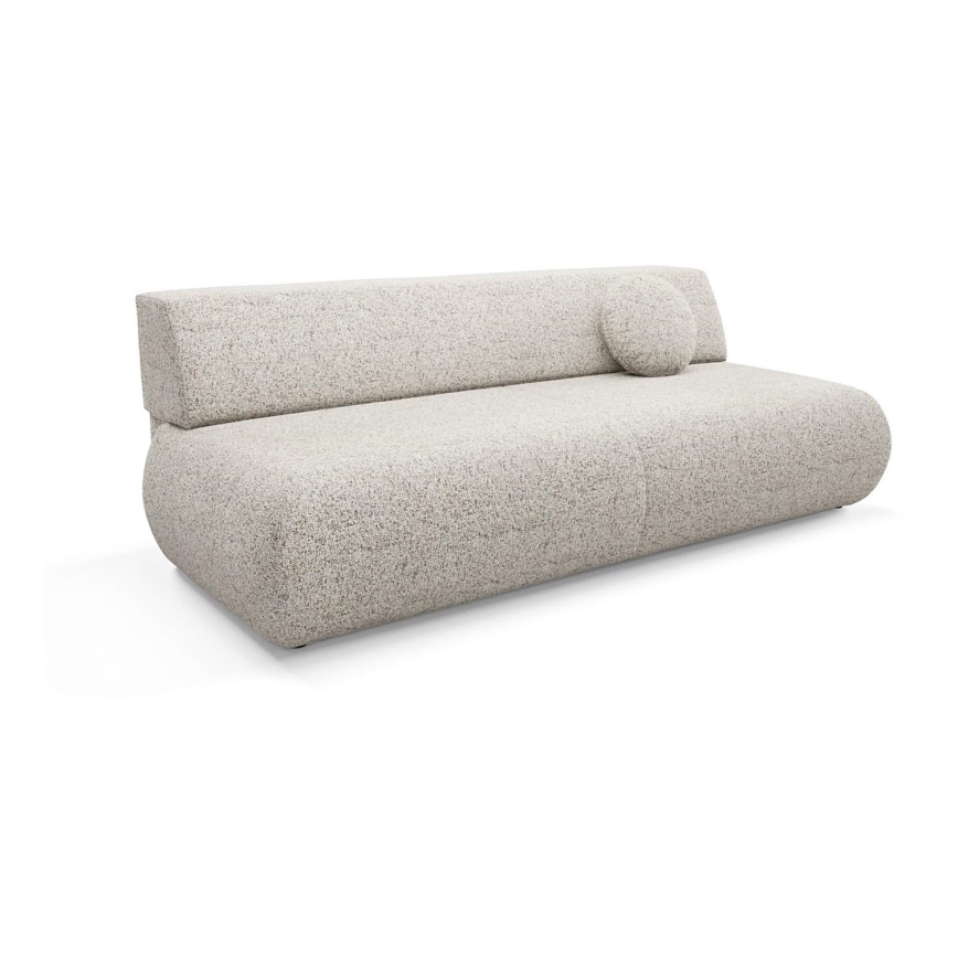 Sofá plegable de tres plazas con espacio de almacenamiento PRATO beige