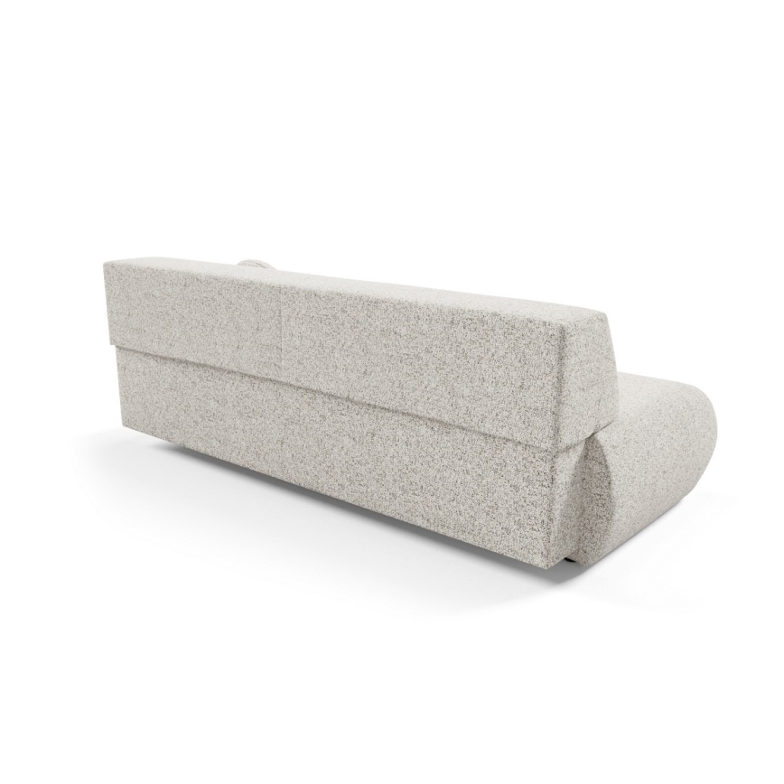 Sofá plegable de tres plazas con espacio de almacenamiento PRATO beige