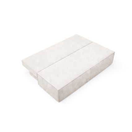Sofá plegable de tres plazas con espacio de almacenamiento TERAMO beige