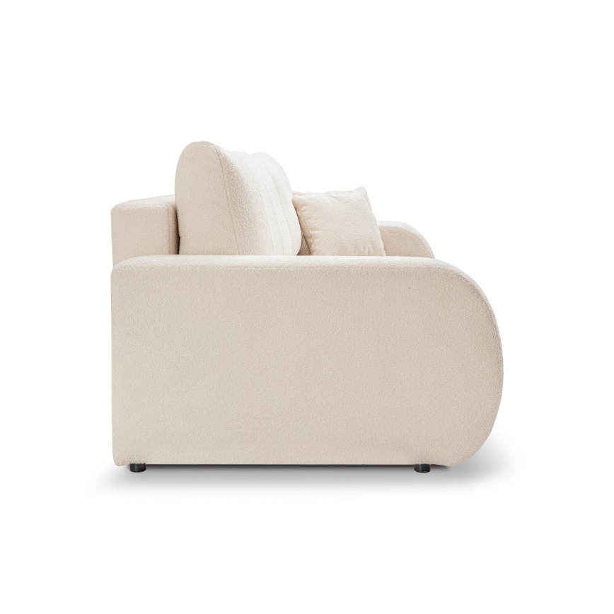Sofá plegable de tres plazas DESIO beige
