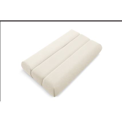 Sofá plegable de tres plazas FANO color crema