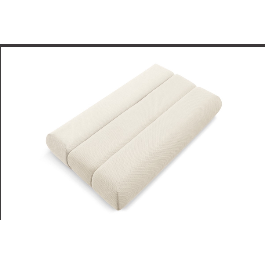Sofá plegable de tres plazas FANO color crema