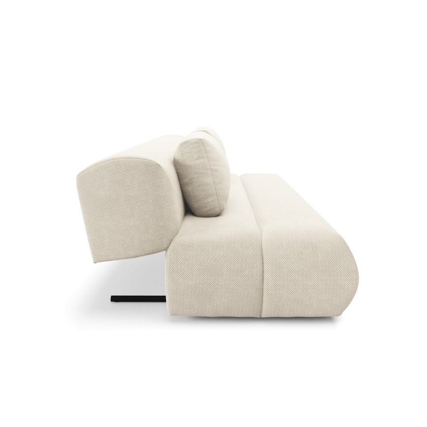Sofá plegable de tres plazas FANO color crema