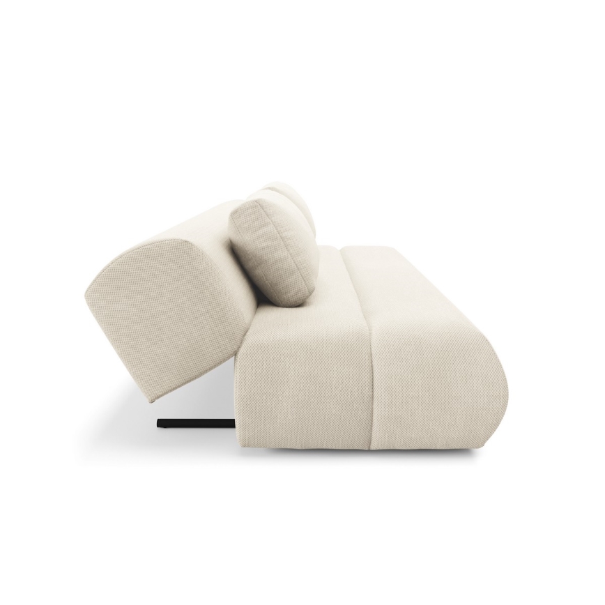 Sofá plegable de tres plazas FANO color crema