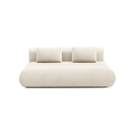 Sofá plegable de tres plazas FANO color crema