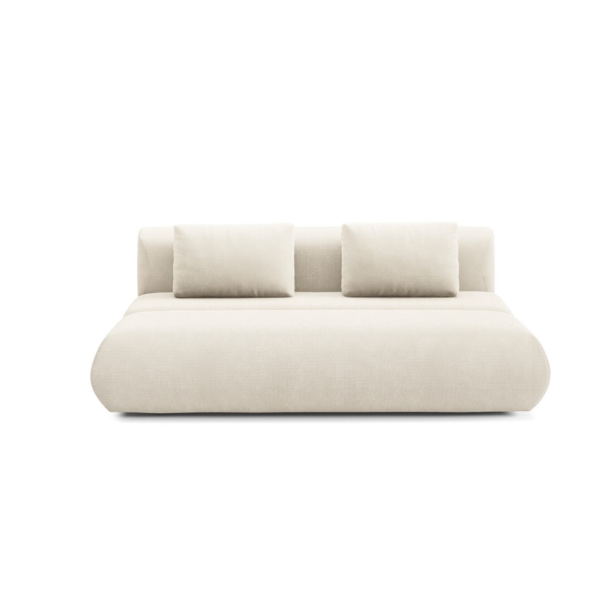 Sofá plegable de tres plazas FANO color crema