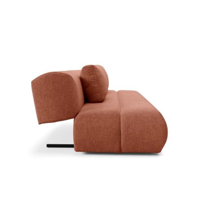 Sofá plegable de tres plazas FANO marrón