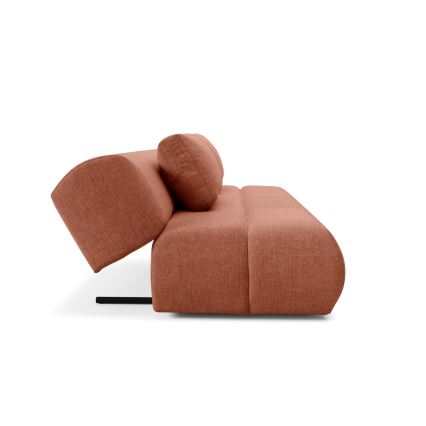 Sofá plegable de tres plazas FANO marrón