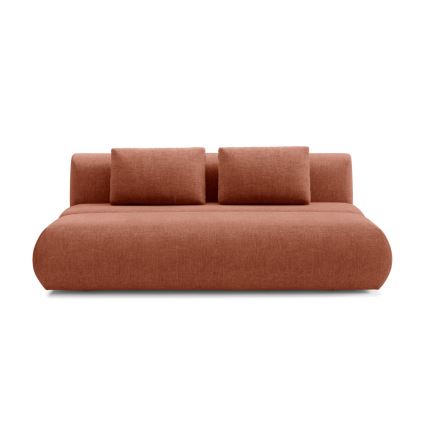 Sofá plegable de tres plazas FANO marrón