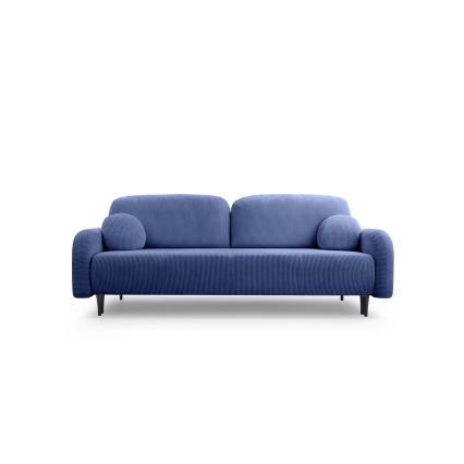 Sofá tapizado plegable de tres plazas CLOUDY azul