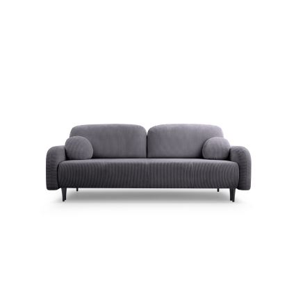 Sofá tapizado plegable de tres plazas CLOUDY gris