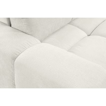 Sofá tapizado plegable de tres plazas con espacio de almacenamiento ALMADA beige
