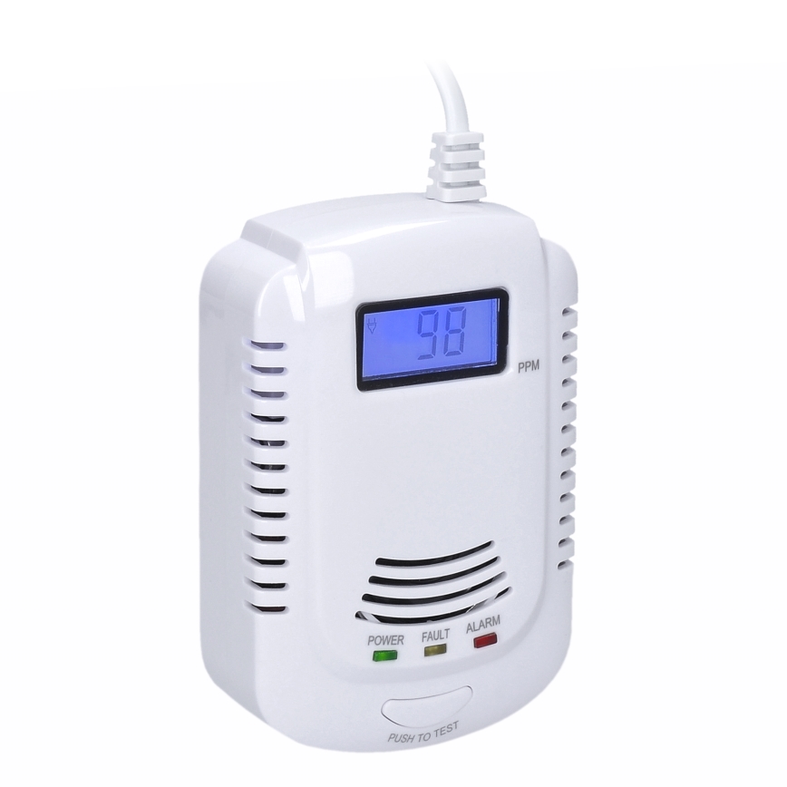 Detector de monóxido de carbono y gas inflamable 230V
