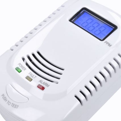 Detector de monóxido de carbono y gas inflamable 230V