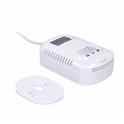Detector de monóxido de carbono y gas inflamable 230V