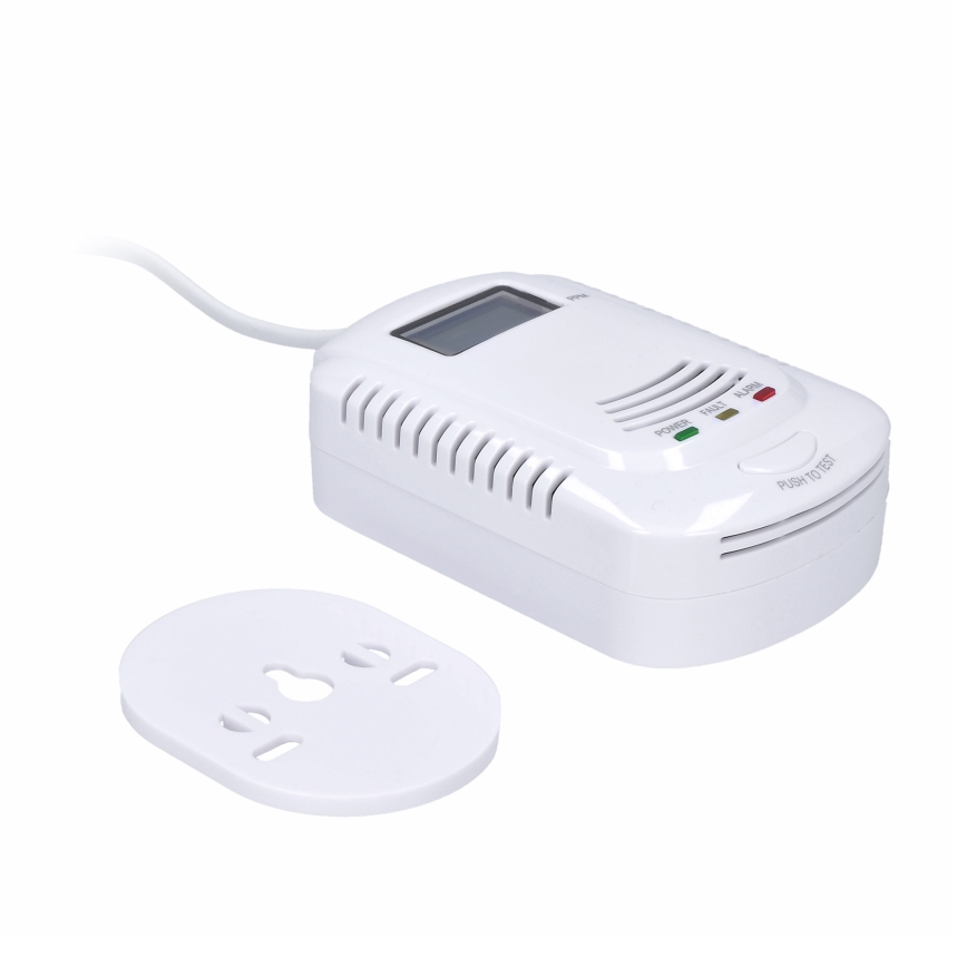 Detector de monóxido de carbono y gas inflamable 230V