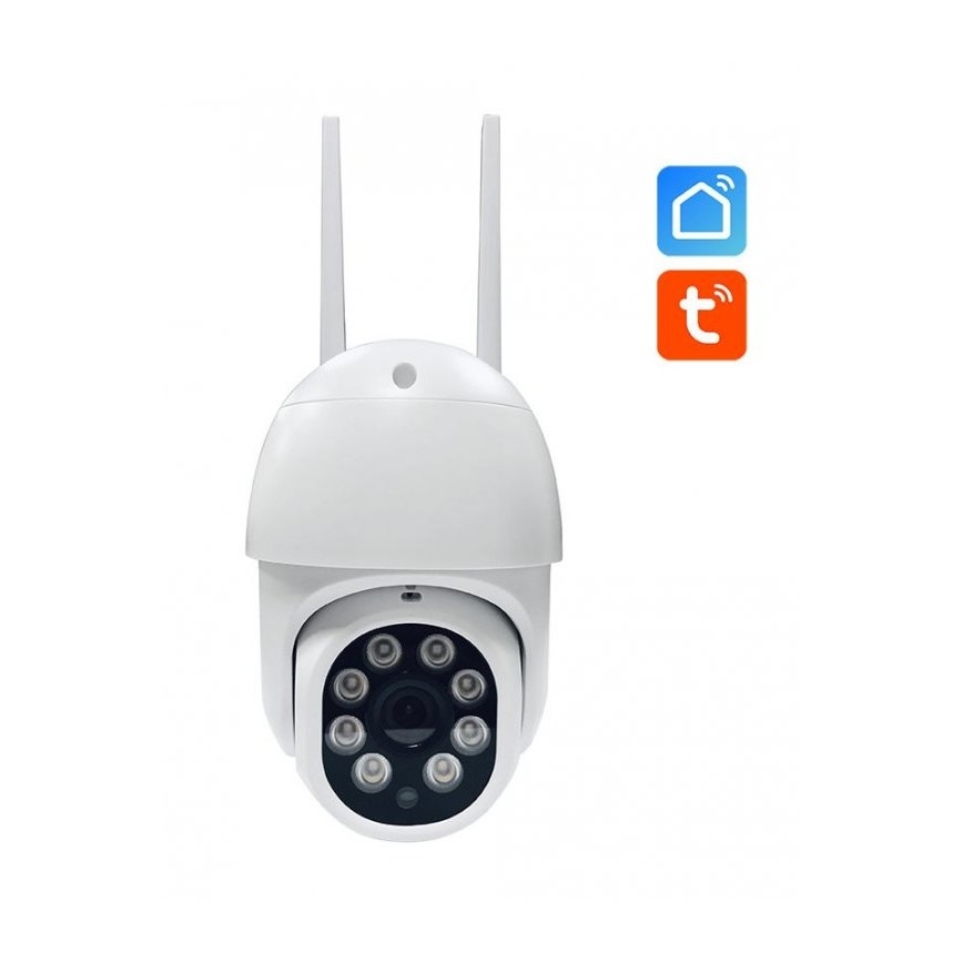 Cámara IP inteligente giratoria para exteriores 5V/FULL HD 1080p IP66 Wi-Fi Tuya