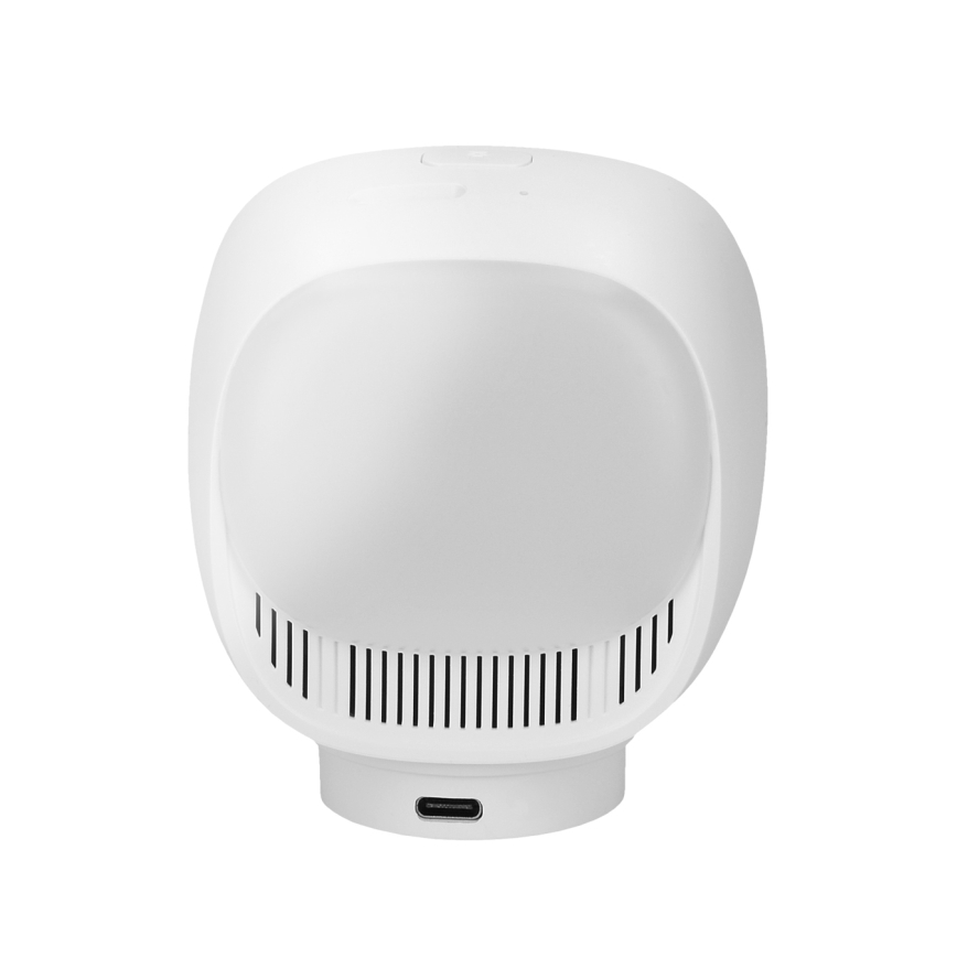 Cámara inteligente con despertador, termómetro y luz LED 1296p 3Mpx 5V Wi-Fi Tuya IP65