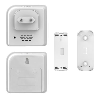 SET 2x Campana inalámbrica 230V/3xAAA IP56 blanco