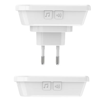 SET 2x Campana inalámbrica 230V/3xAAA IP56 blanco