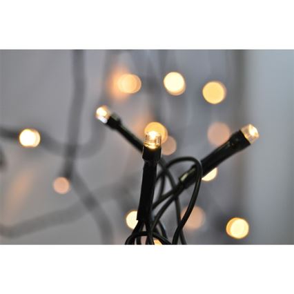 LED Cadena de navidad exterior 20m 400xLED/230V IP44 3000K
