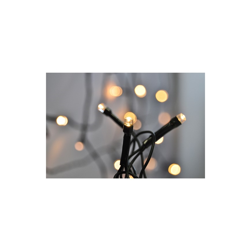 LED Cadena de navidad exterior 20m 400xLED/230V IP44 3000K