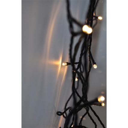 LED Cadena de navidad exterior 20m 400xLED/230V IP44 3000K